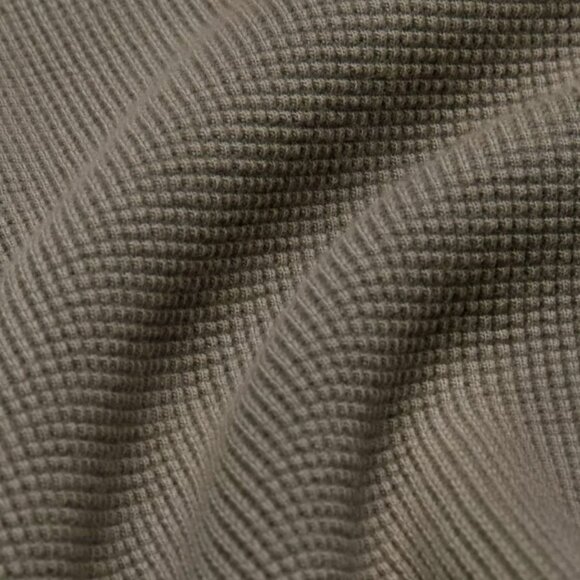 Aritzia Tna Long Sleeve Kendall Waffle Henley Top - Picture 5 of 7